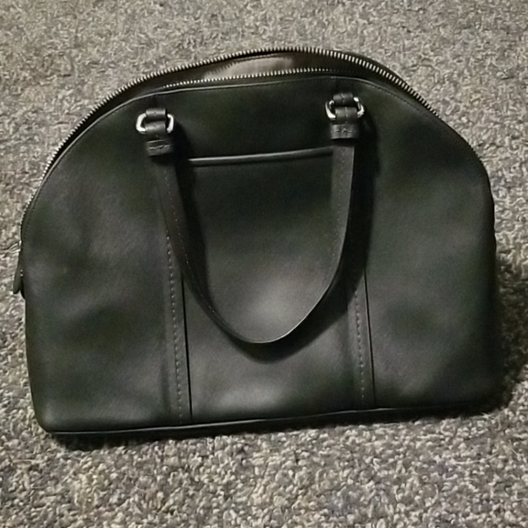 Authentic Black Leather Coach handbag - Picture 3 of 8